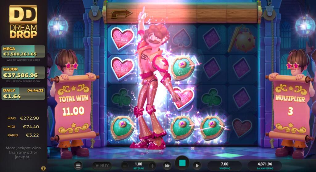 Groovy Knights Dream Drop Knight Respin Feature