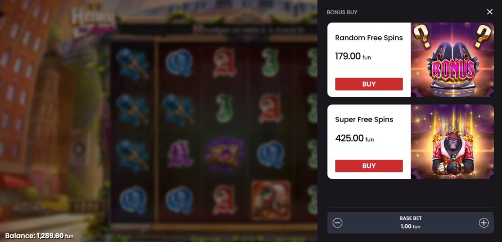 Henry the Ape Bonus Buy Options