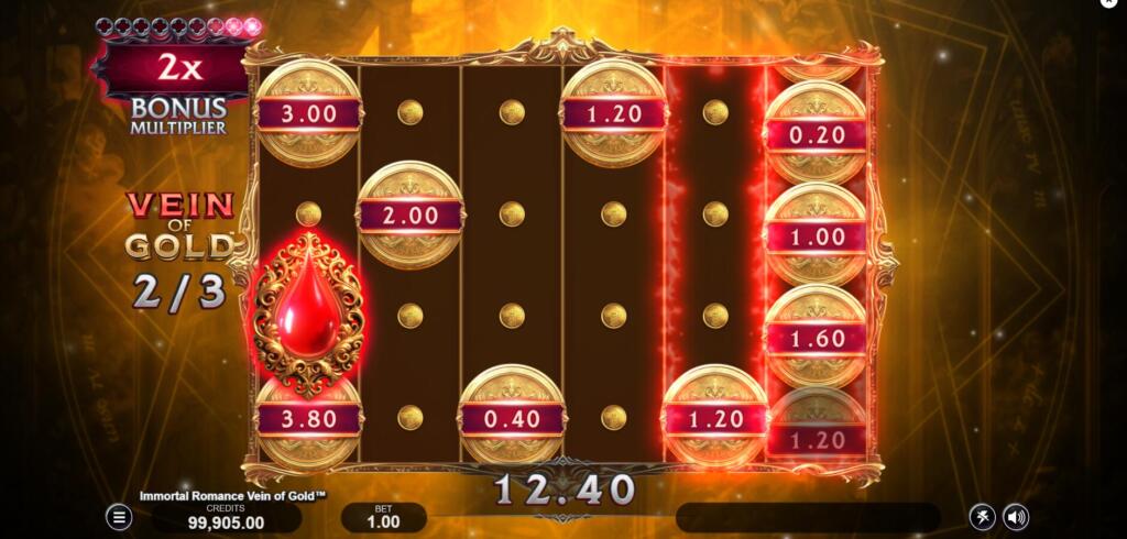 Immortal Romance Vein of Gold Feature
