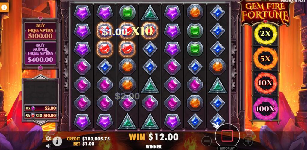 In the base game, 1-4 high-paying symbols can reveal a Multiplier between x2 and x100