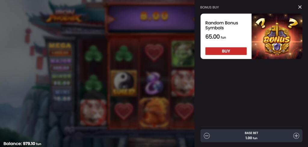 Iron Phoenix Bonus Buy Option