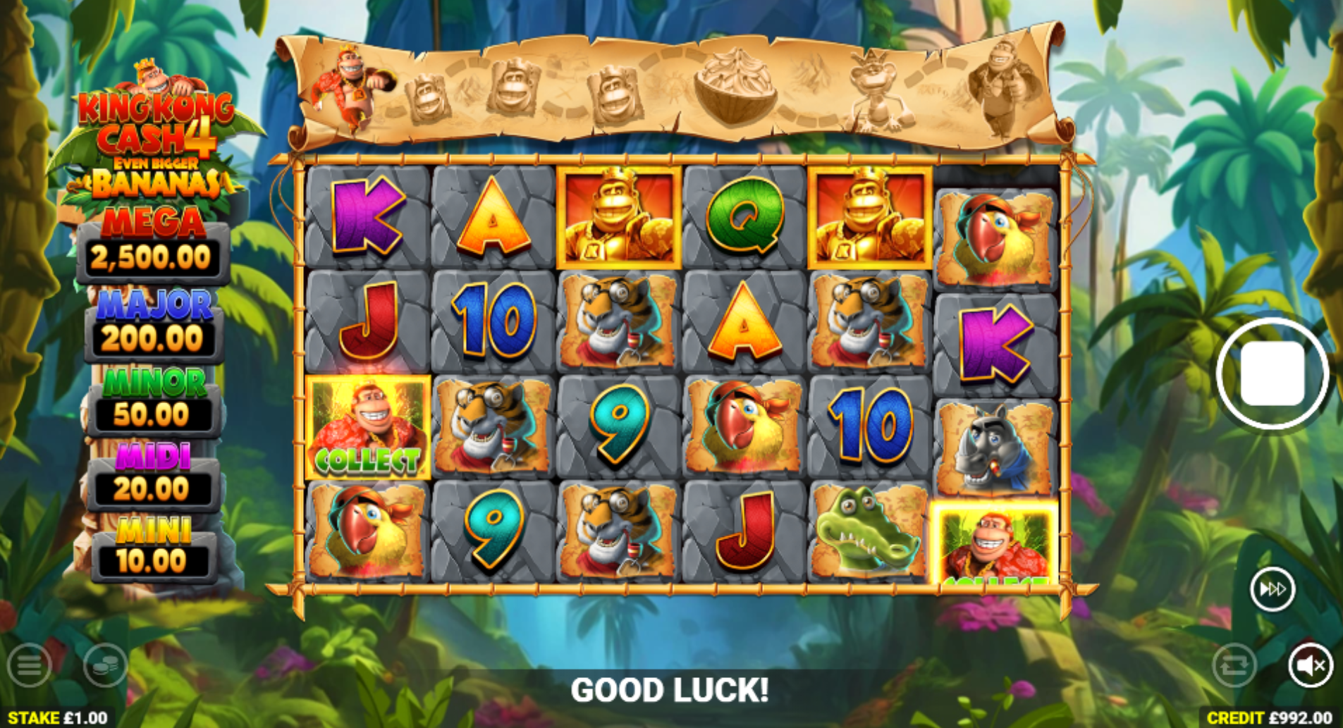 King Kong Cash Even Bigger Bananas 4 Base Game