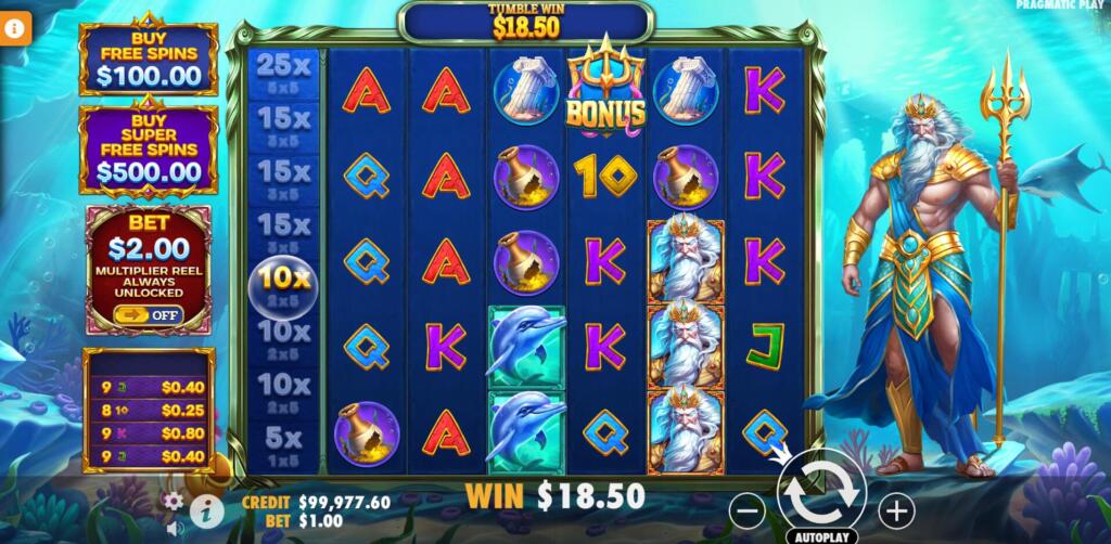 Landing a Bonus symbol will activate the Multiplier Reel, incrementing its value by its respective multiplier