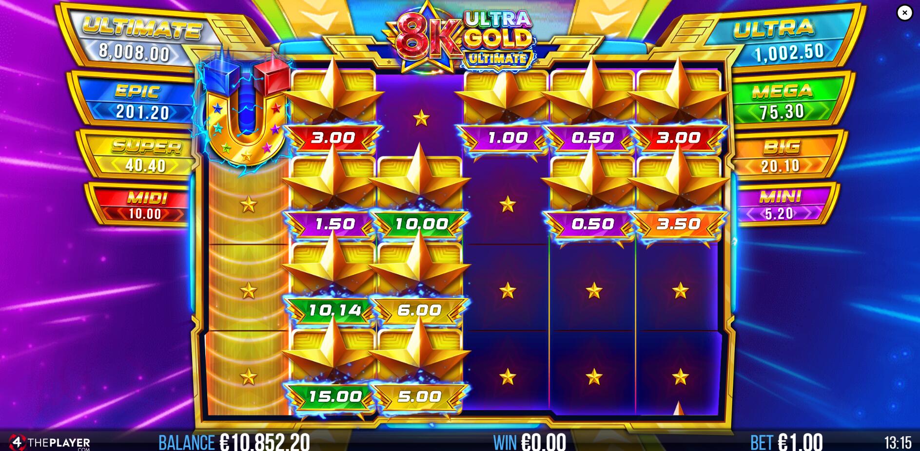 Landing a Collect symbol, alongside cash prizes, will result in the collection of their values