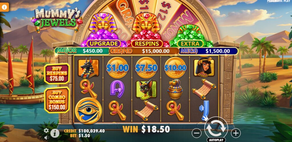 Landing a Collect symbol on reel 1 will collect the values of all Gold Coins that appear in the same spin