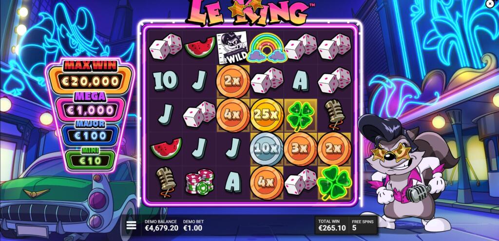 Le King Jackpot of Gold Free Spins