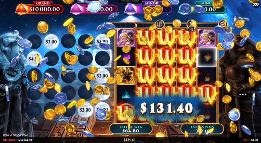 Links of Ra Cashingo Free Spins