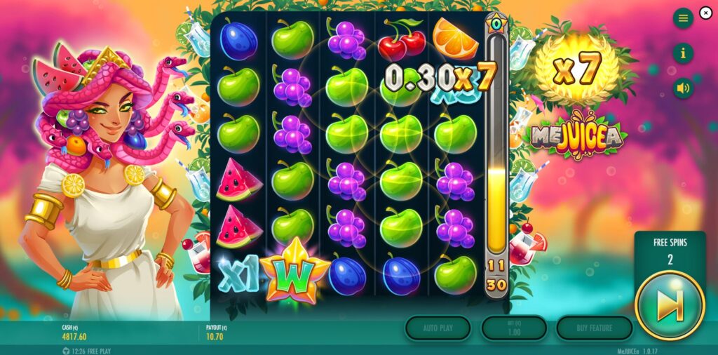 MeJUICEa Free Spins