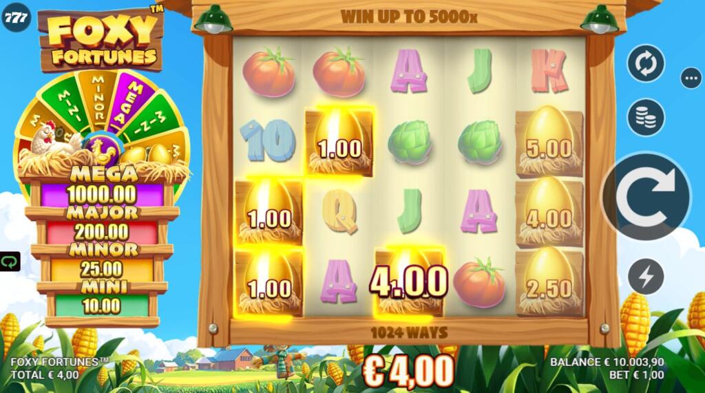 Money symbols award their respective cash prizes when they land from reels 1-5 in a connected way win