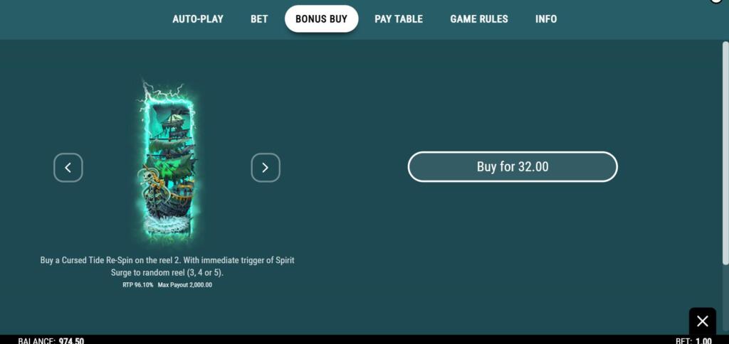 Phantom Tides Bonus Buy Options