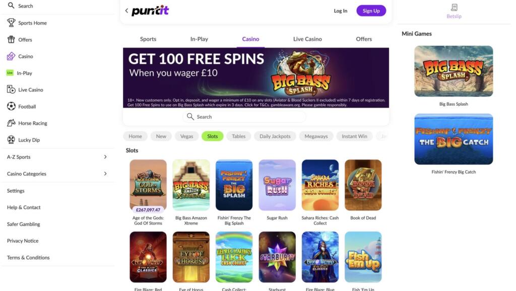 puntit casino slots homepage