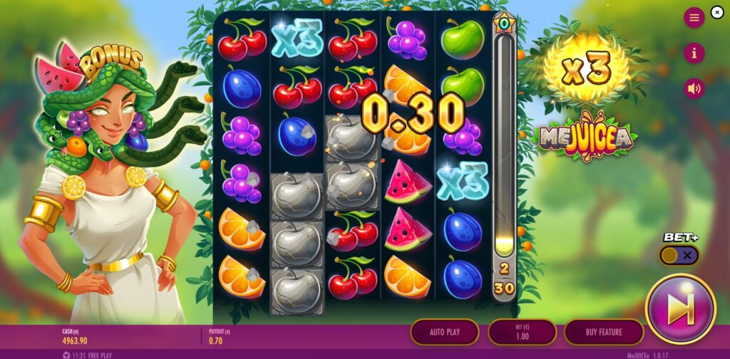 The crush feature wipes out winning clusters and scatter symbols to create room for additional wins