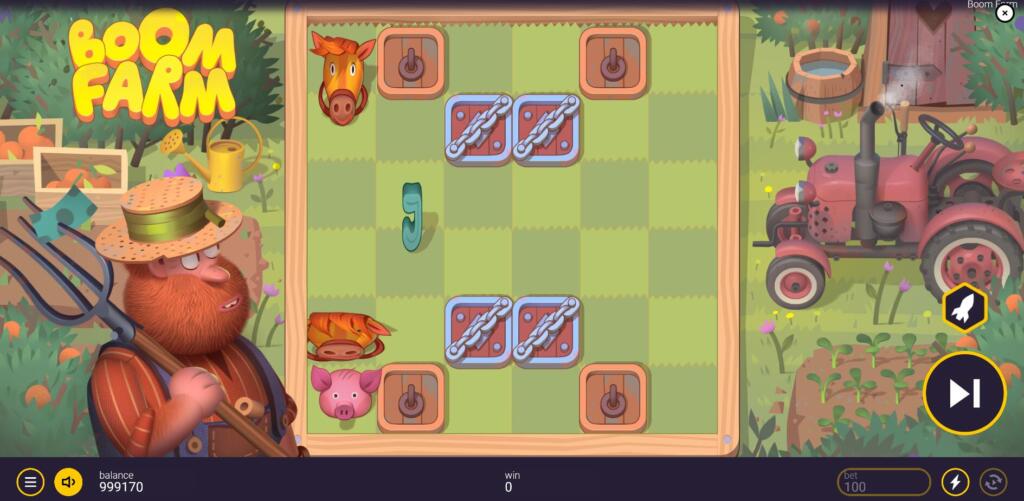 Unlocking boxes buried beneath grid positions requires so many consecutive hits in the same spin