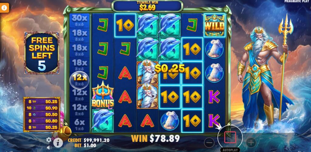 Waves of Poseidon Free Spins