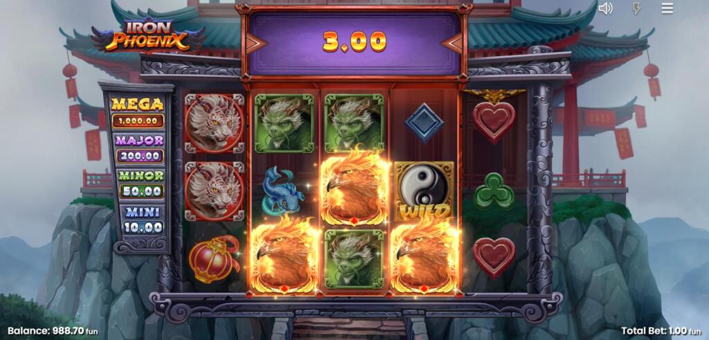When the Phoenix Reel is active, it will award the prize it lands on