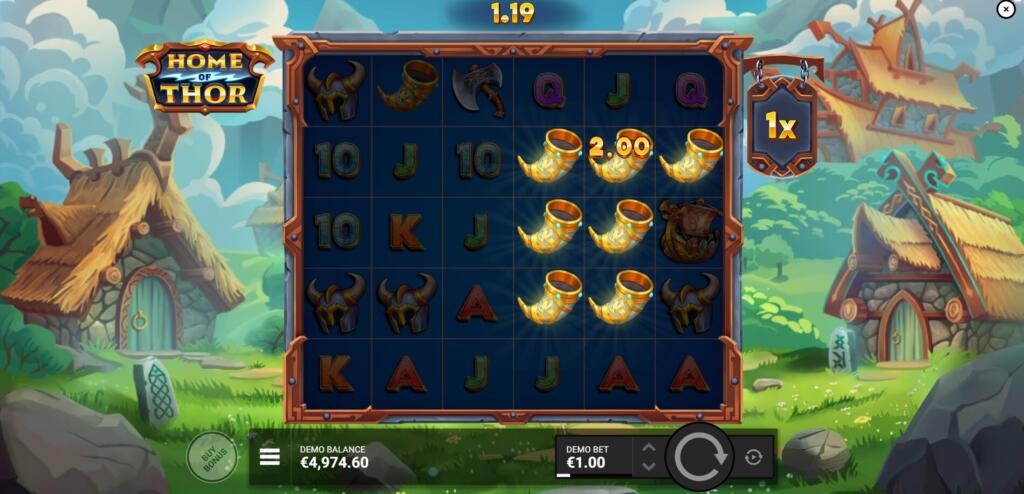 Winning clusters of 5+ matching symbols are rmeoved from the grid via an Avalanche Feature