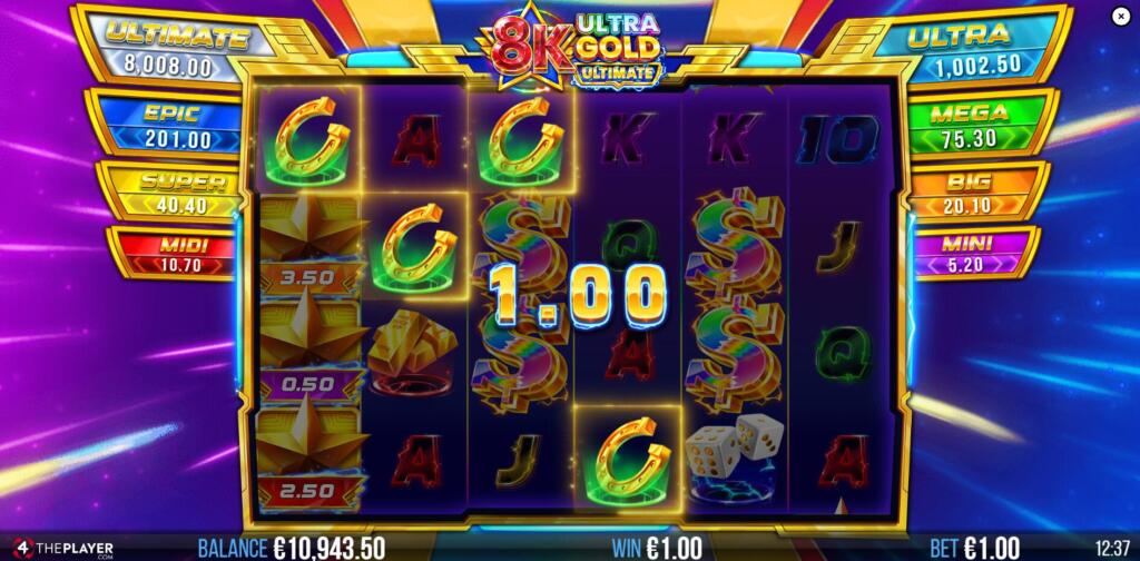 Winning combinations occur when 2+ matching symbols land across reels 1-6 during a spin