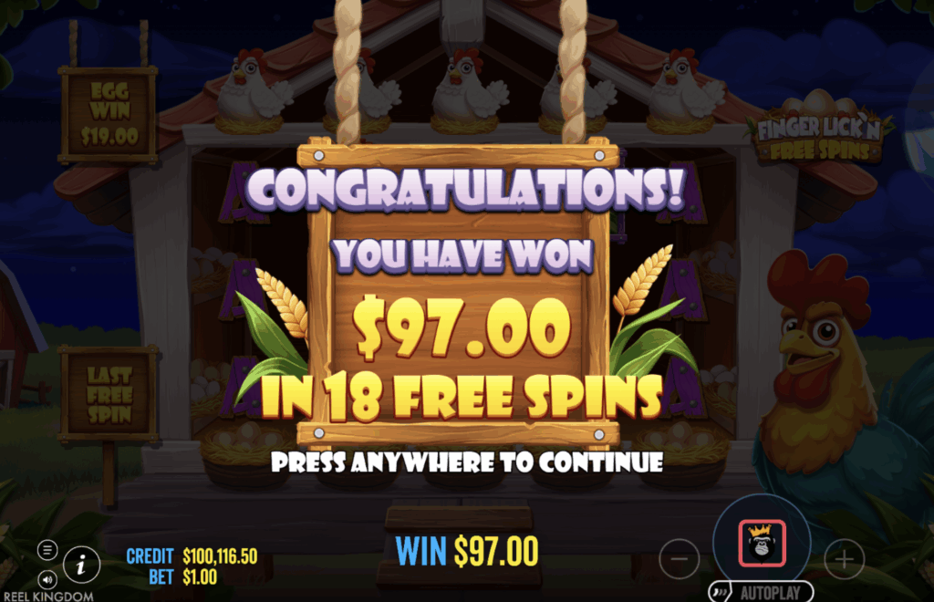 Finger Lick’n Free Spins