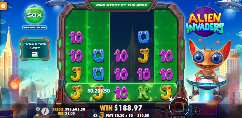 Alien Invaders Super Free Spins