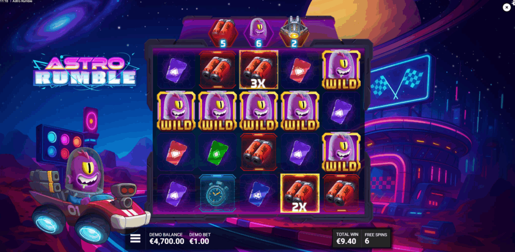 Astro Rumble Galactic Rush Free Spins