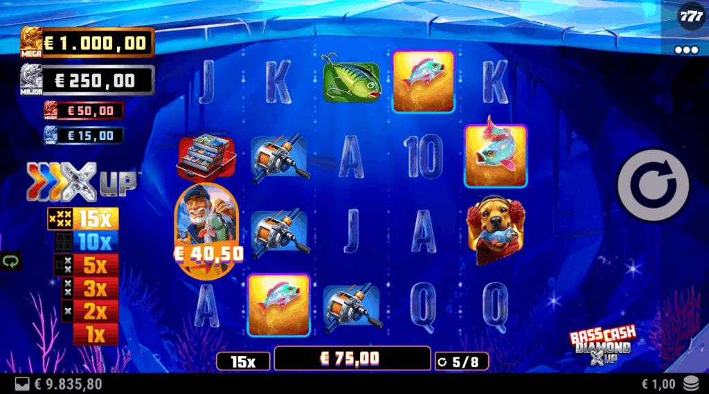 Bass Cash Diamond X UP Free Spins
