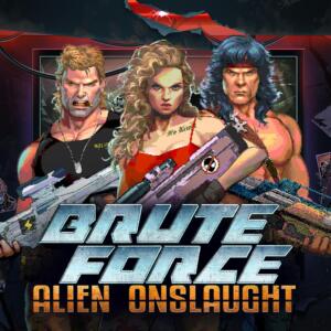Brute Force Alien Onslaught Slot Logo