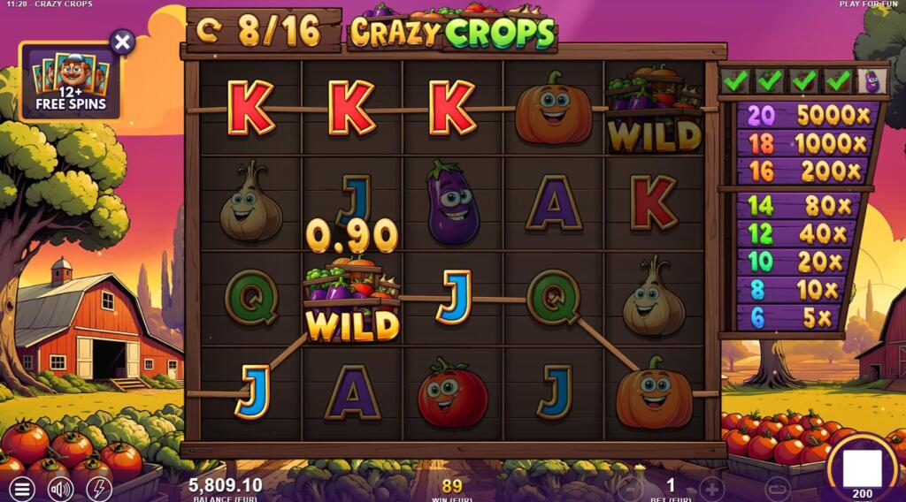 Crazy Crops Free Spins