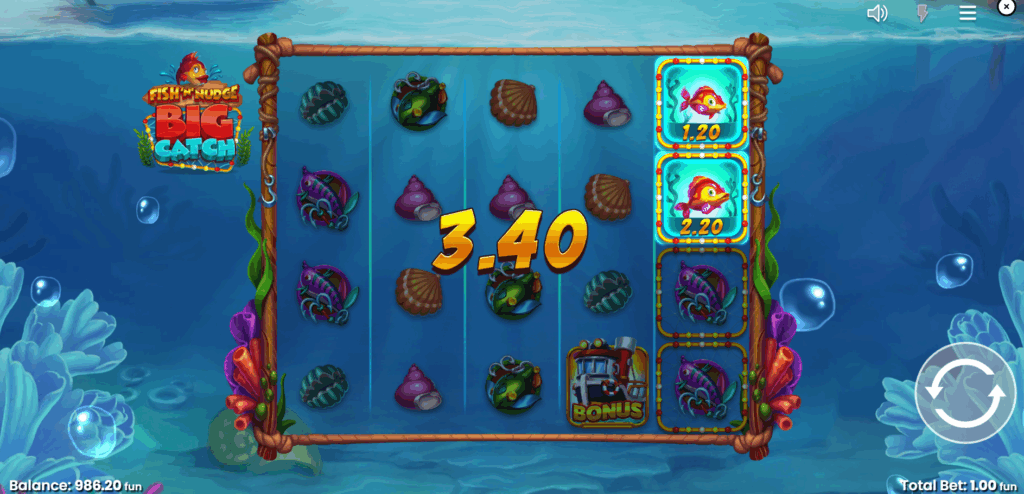 Fish Prizes are Collected When They Land Within a Net Position