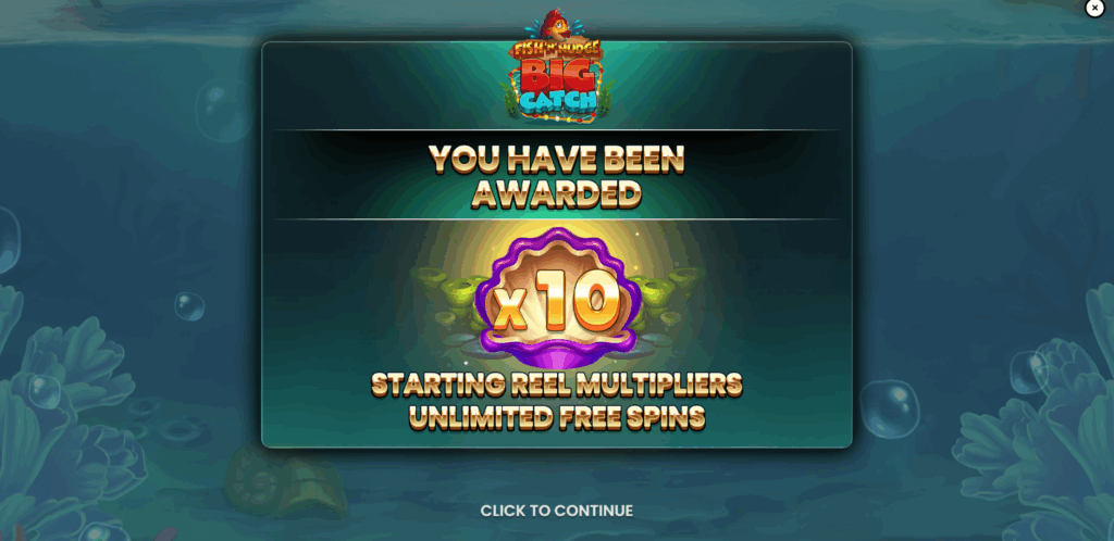 Fish 'n' Nudge Big Catch Free Spins Trigger