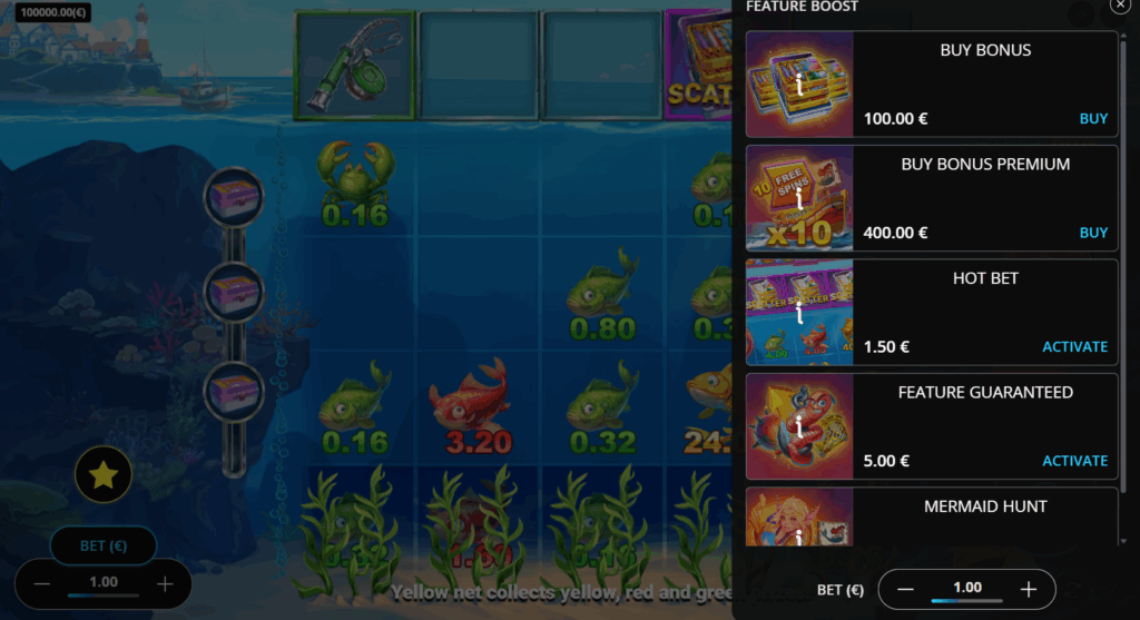 Fishing Pro Reel Collect Bonus Buy Options