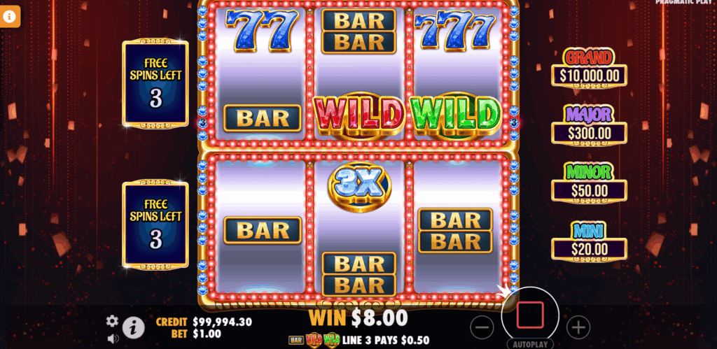 Gem Trio Double Free Spins