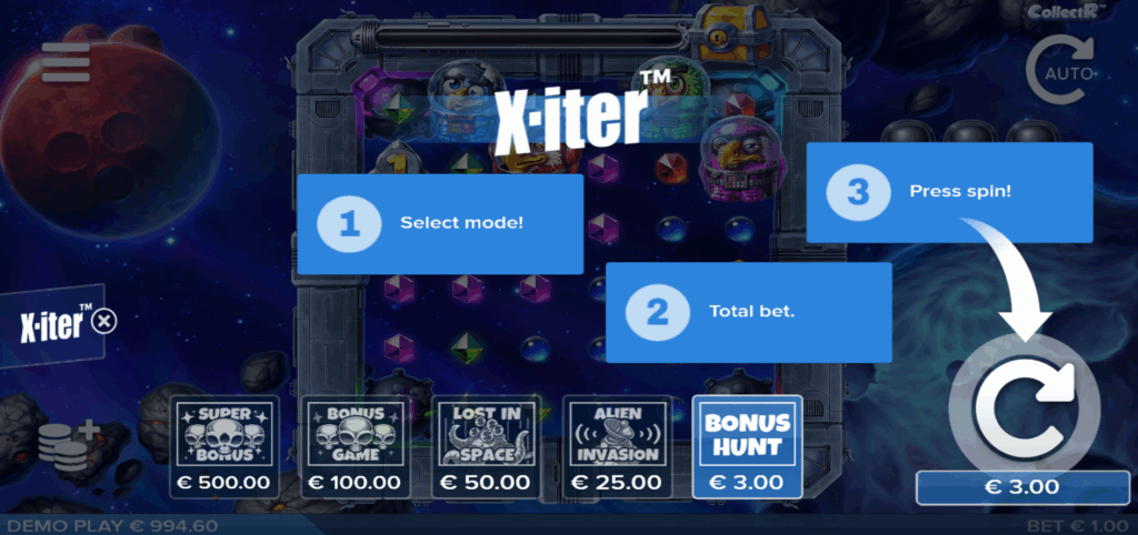 Pirots 4 X-iter Options