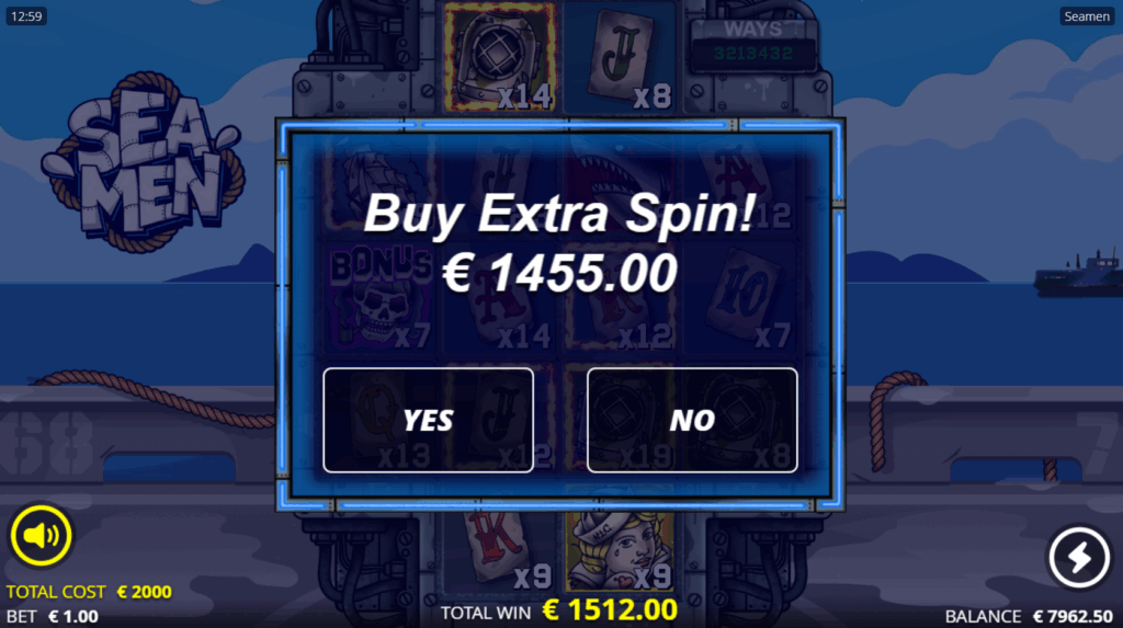 Players Can Purchase an Extra Spin For a Random Price Per Bet