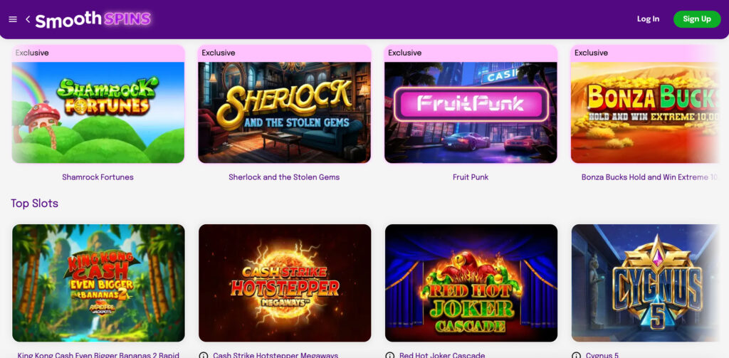 Smooth Spins Slot Games