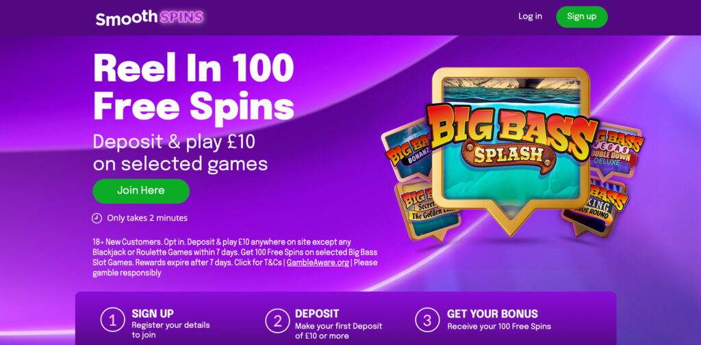 Smooth Spins Welcome Bonus
