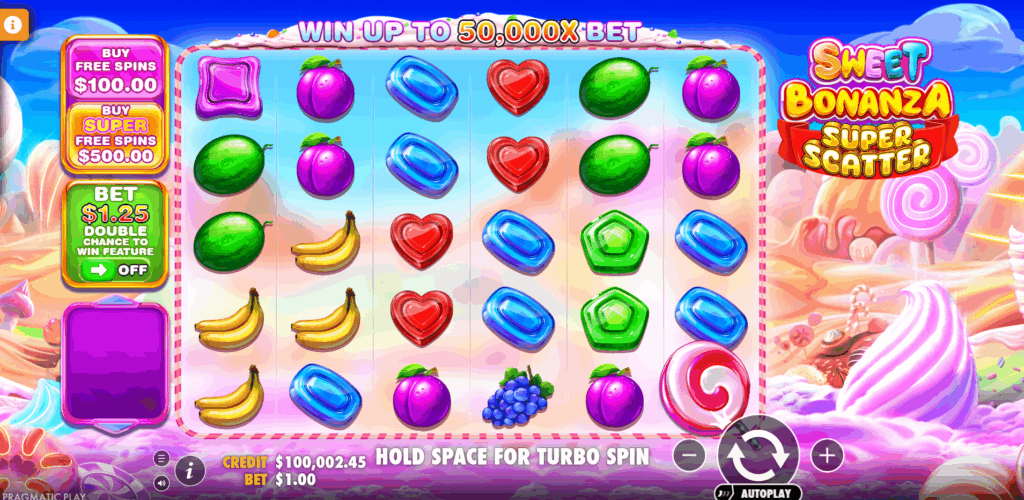 Sweet Bonanza Super Scatter Base Game