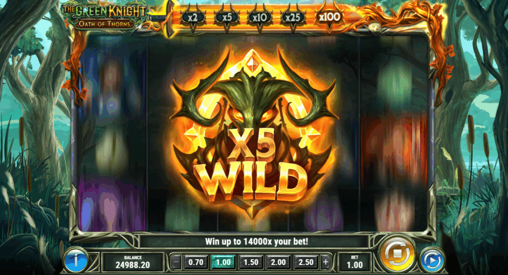 The Sword Meter Determines the Current Multiplier of Wild Symbols