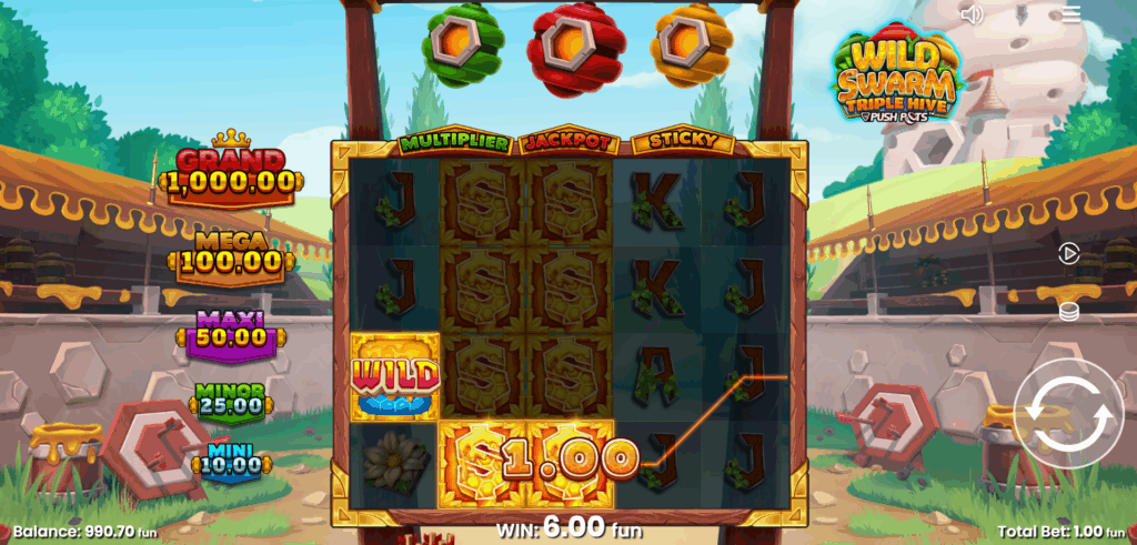 Winning Symbols Award a Fixed Payout Between 0.1x and 10x Your Bet