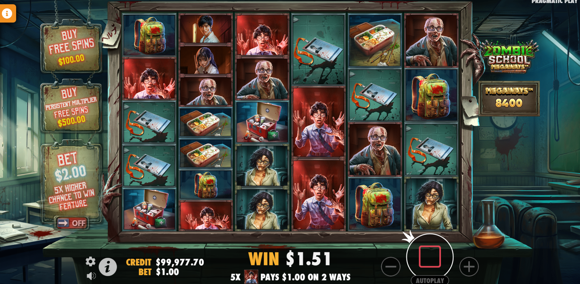 Wins are Guaranteed When 3 or More Identical Symbols Land on Reels 1-6