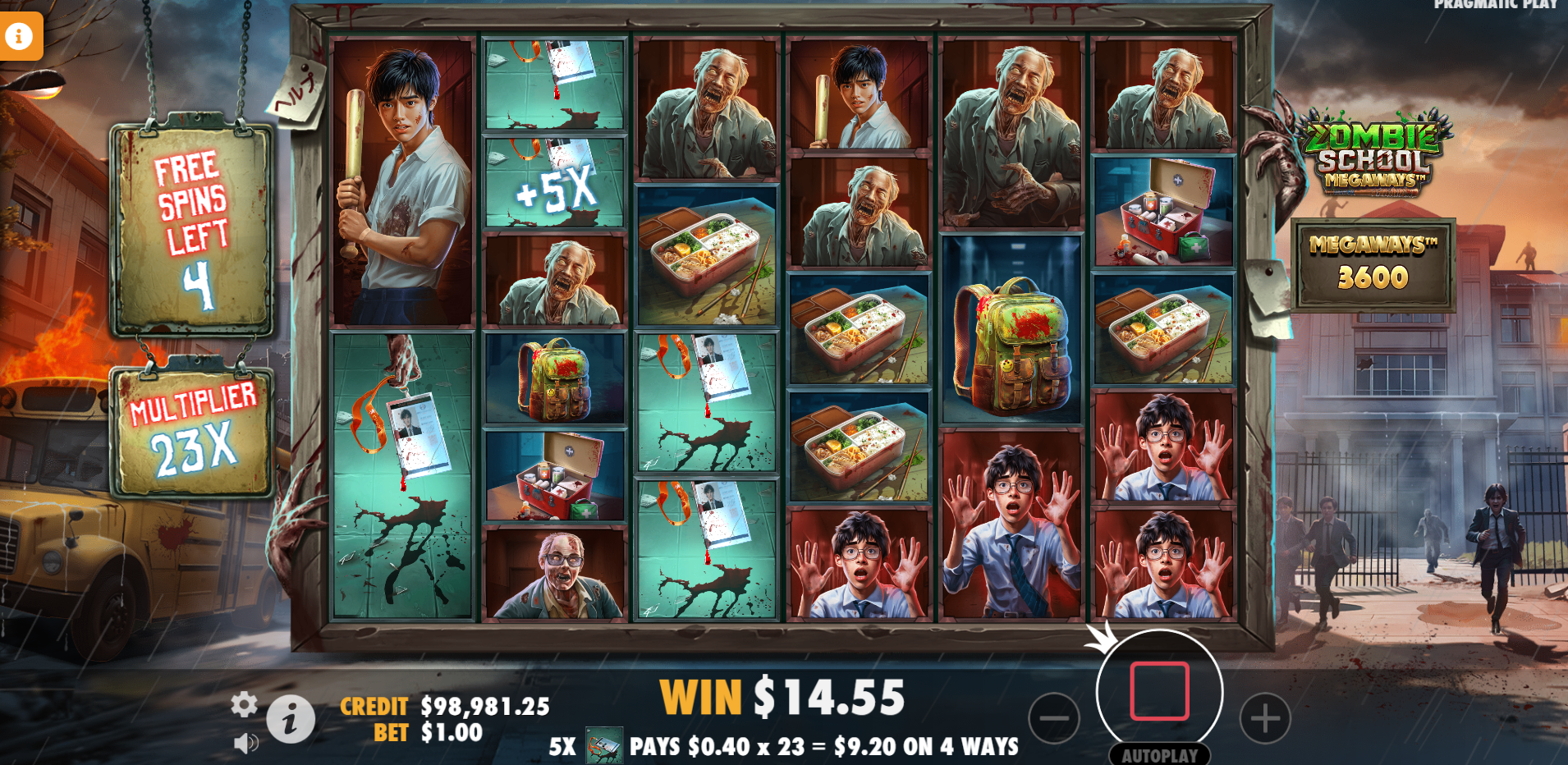 Zombie School Megaways Super Free Spins