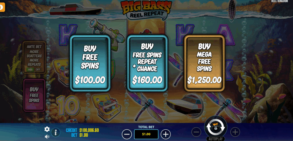 Big Bass Reel Repeat Bonus Buy Options