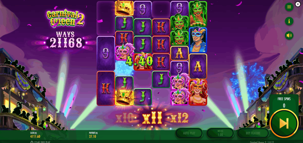Carnival Queen 2 Free Spins