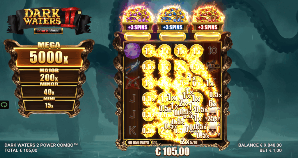 Dark Waters 2 Power Combo Bonus Spins