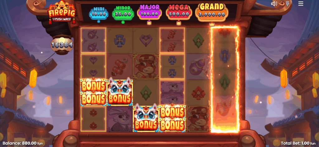 Hot Zones Guarantee to Split Scatters, Wilds, Fire Pig, Cash, & Jackpot Symbols