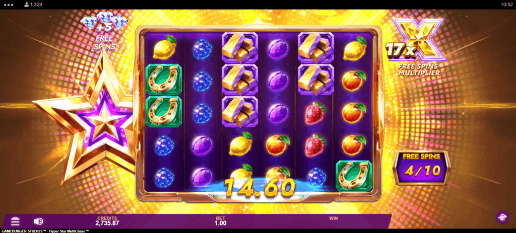 Hyper Star MultiChase Free Spins