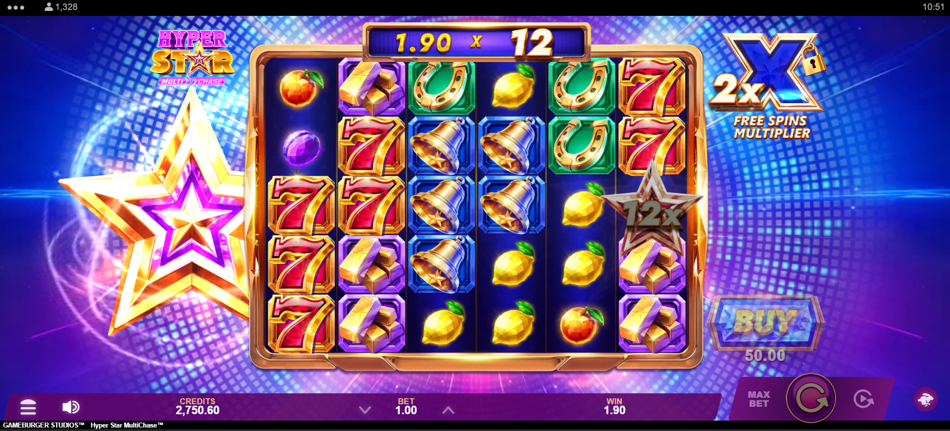 Hyper Star MultiChase Rolling Multipliers