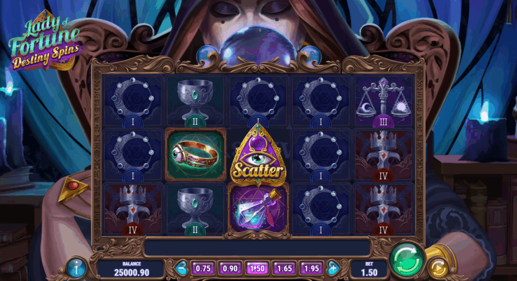 Lady of Fortune Destiny Spins Base Game