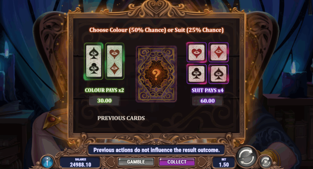 Lady of Fortune Destiny Spins Gamble Mode
