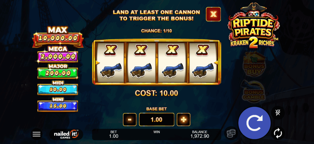 Riptide Pirates 2 Kaken Riches Bonus Gamble