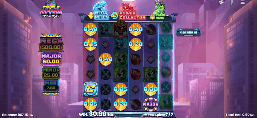 Triple Rampage Mega Reels and Power Collector Free Spins